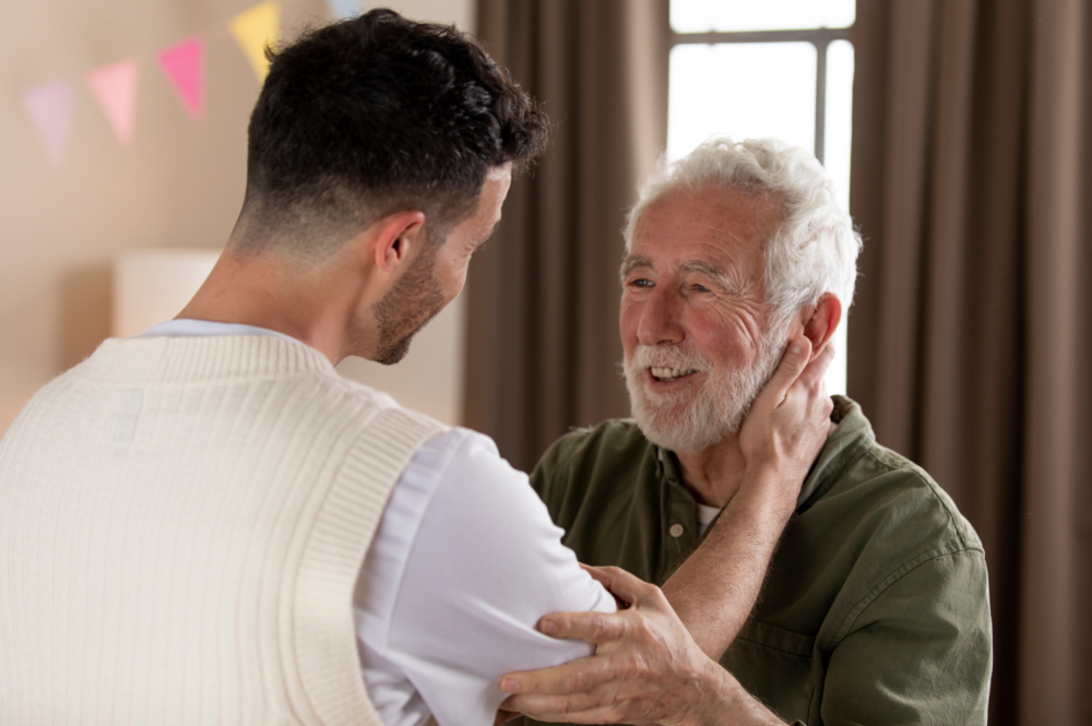 odwiedziny bliskich osób w domu opieki